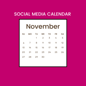 November Social Media Calendar
