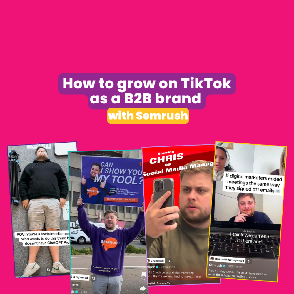 How To Grow on TikTok as a B2B Brand – Webinar