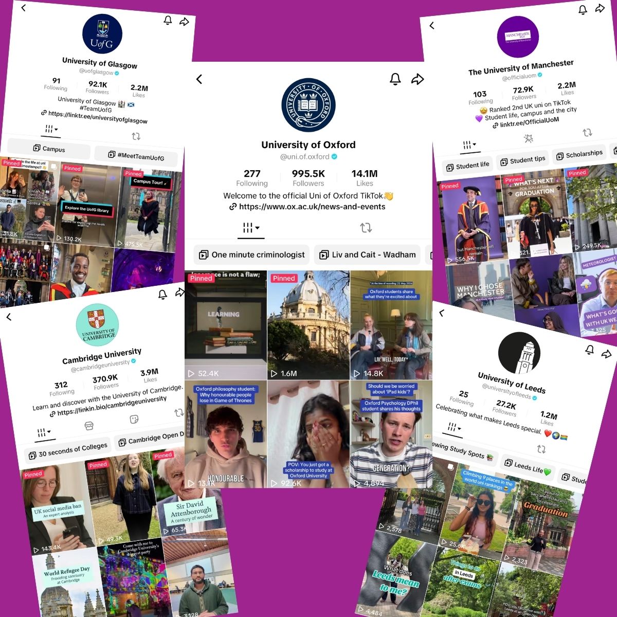 The Top 50 UK Universities on TikTok 2026
